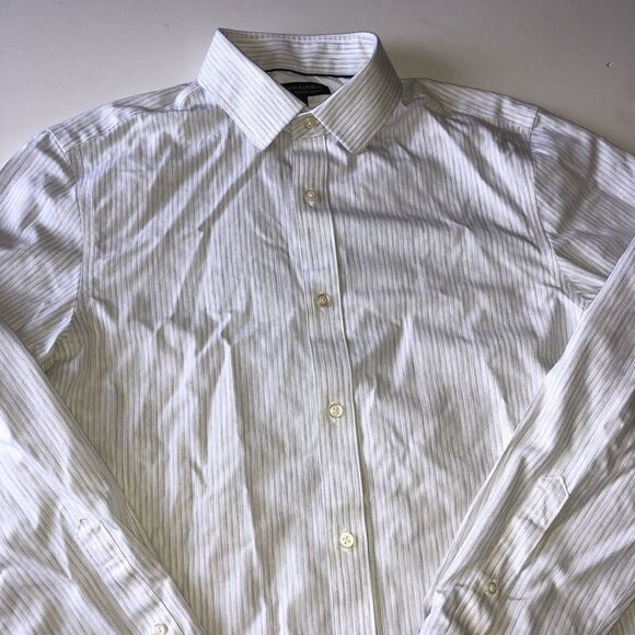Banana republic men’s non-iron tailored slim fit Striped shirt size medium - Picture 8 of 16